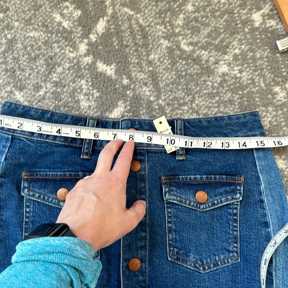 NWT Madewell Two tone Denim Mini Skirt - Picture 11 of 12
